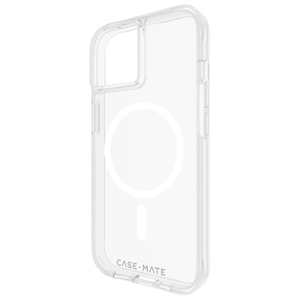 Étui rigide ajusté Tough Clear de Case-Mate avec MagSafe pour iPhone 15/14/13 - Transparent