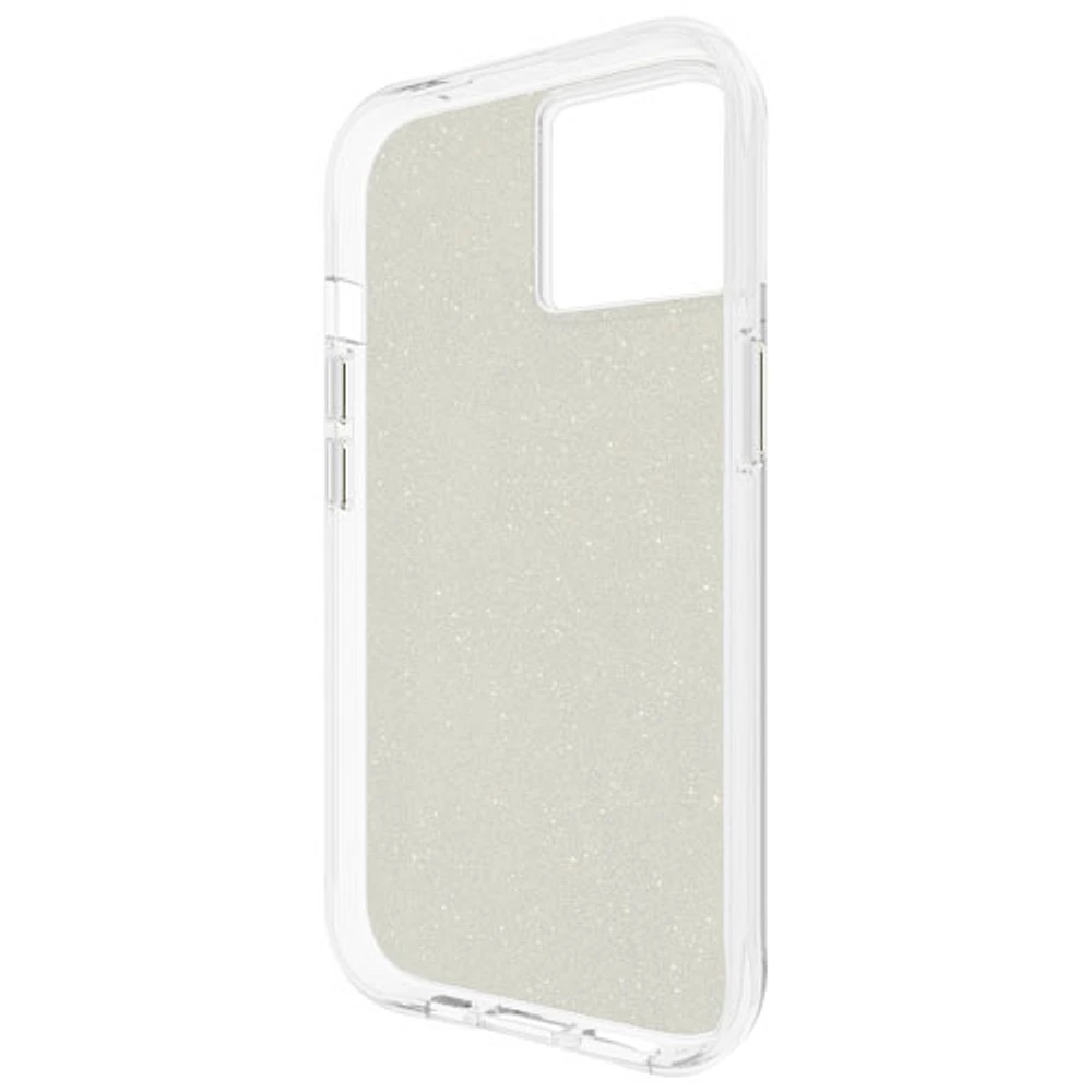 Étui rigide ajusté Sheer Crystal de Case-Mate pour iPhone 15/14/13 - Transparent/Doré