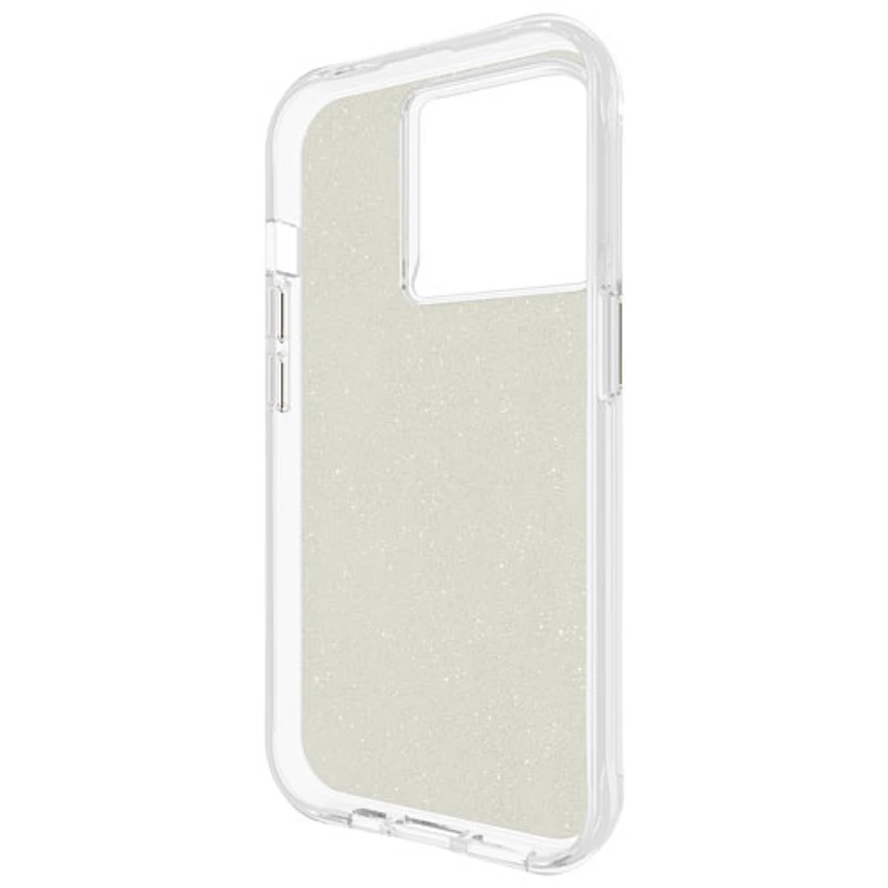 Étui rigide ajusté Sheer Crystal de Case-Mate pour iPhone 15 Pro - Transparent/Doré