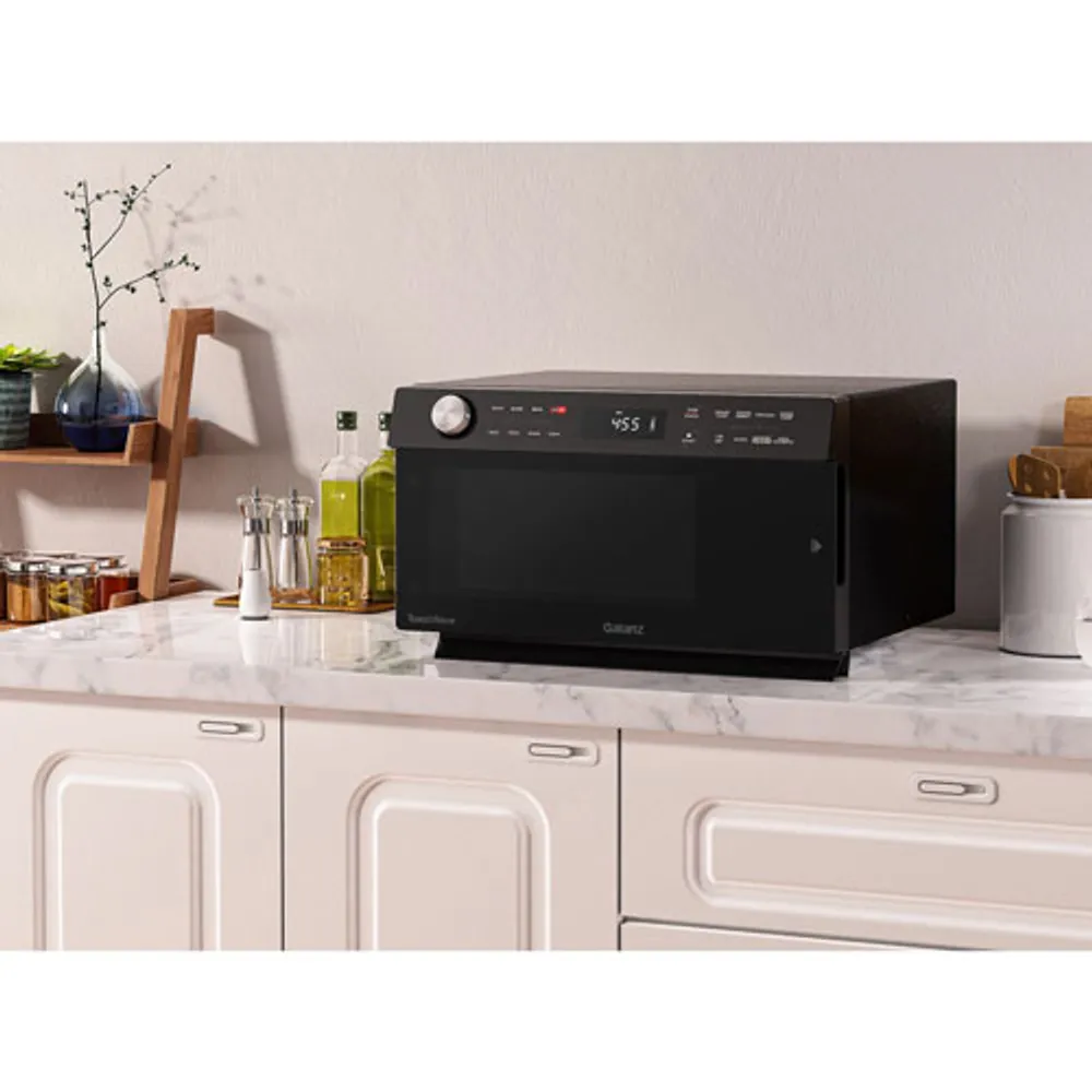 Galanz 1.2 cu. ft. Countertop ToastWave 4-in-1 Convection Oven, Air Fry,  Toaster Oven, Microwave in Black GTWHG12BKSA10 - The Home Depot