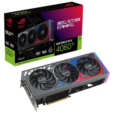 ASUS ROG Strix NVIDIA GeForce RTX 4060 Ti OC 16GB GDDR6 Video Card