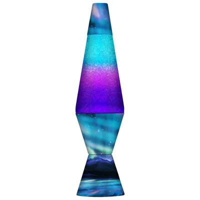Lava Lite 14.5" Northern Lights Lava Lamp - Blue/Aqua/Purple/Black