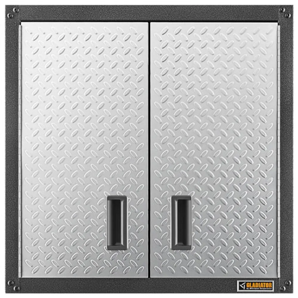 Gladiator Wall GearBox Steel Cabinet (GAWG28FDYG) - Silver Tread