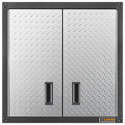 Gladiator Wall GearBox Steel Cabinet (GAWG28FDYG) - Silver Tread