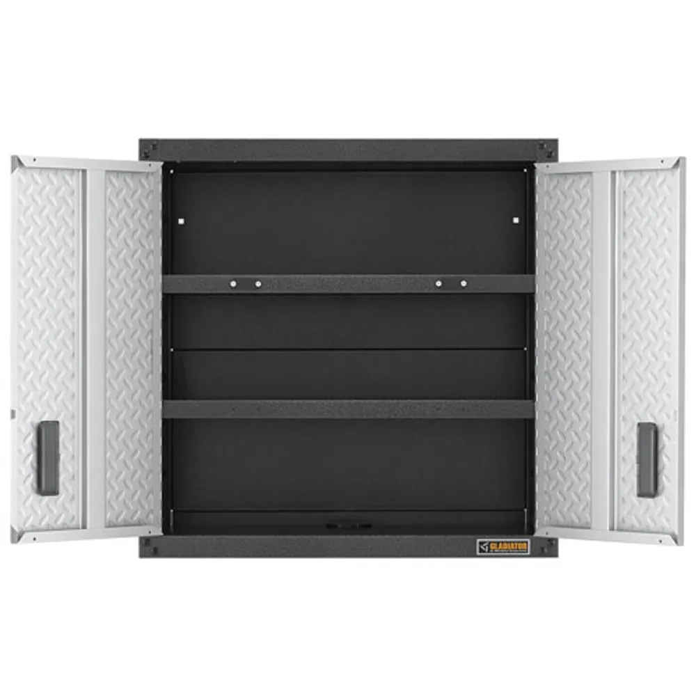 Gladiator Wall GearBox Steel Cabinet (GAWG28FDYG) - Silver Tread