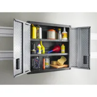 Gladiator Wall GearBox Steel Cabinet (GAWG28FDYG) - Silver Tread