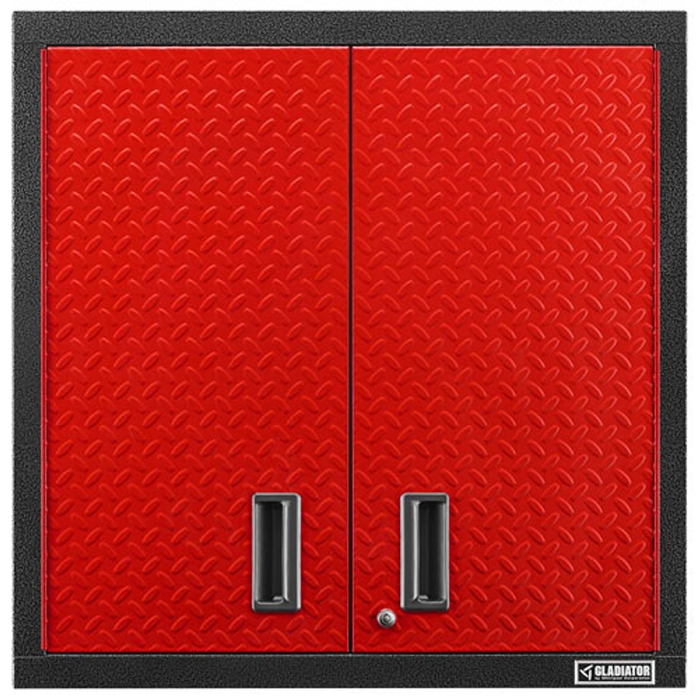 Armoire murale en acier GearBox de Gladiator (GAWG302DDR) - Rouge