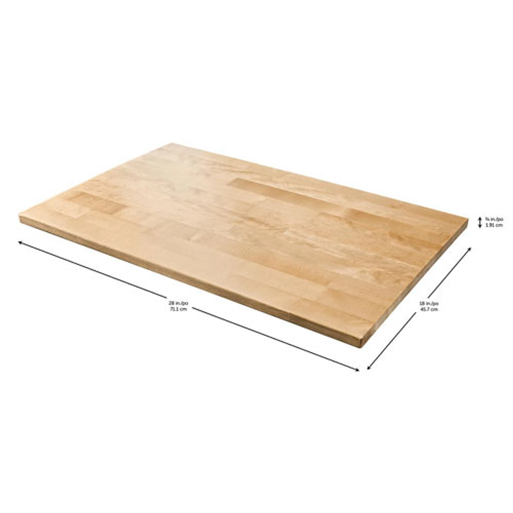 Surface en bois dur de 28 po Gladiator (GAAC28HWGX)