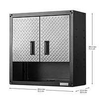 Armoire murale en acier GearBox de Gladiator (GAWG28KDYG) - Argenté