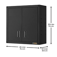 Gladiator Wall GearBox Steel Cabinet (GAWG28FDESG) - Hammered Granite