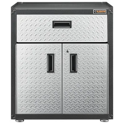 Gladiator Wall GearBox Steel Cabinet (GAGB28KDYG) - Silver Tread