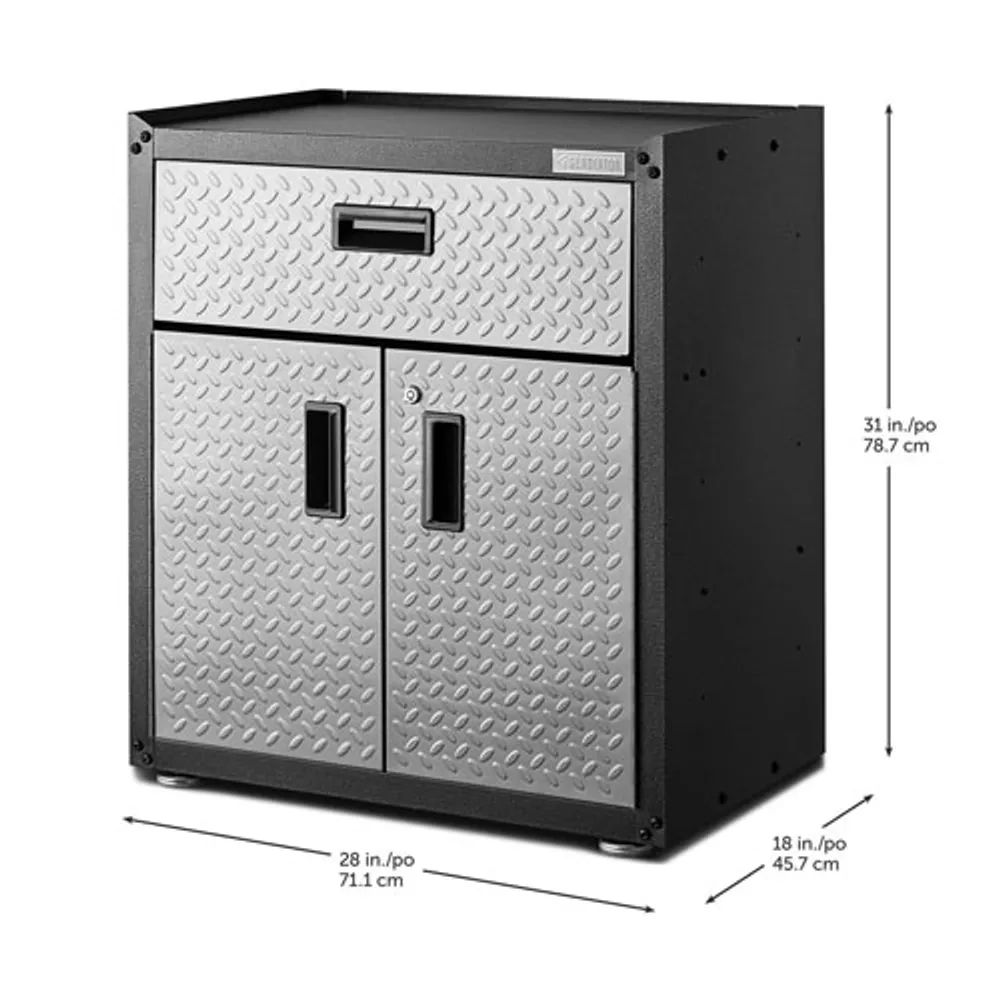 Armoire murale en acier GearBox de Gladiator (GAGB28KDYG) - Argenté