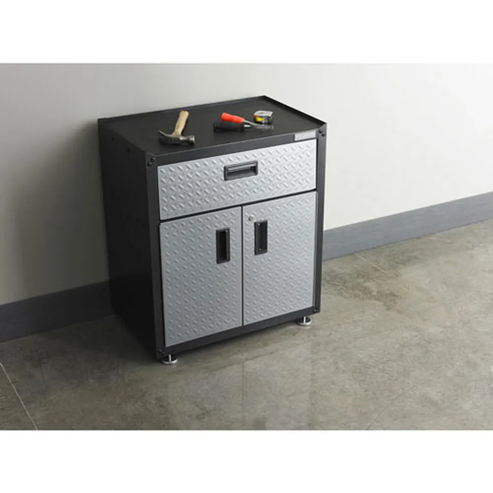 Gladiator Wall GearBox Steel Cabinet (GAGB28KDYG) - Silver Tread