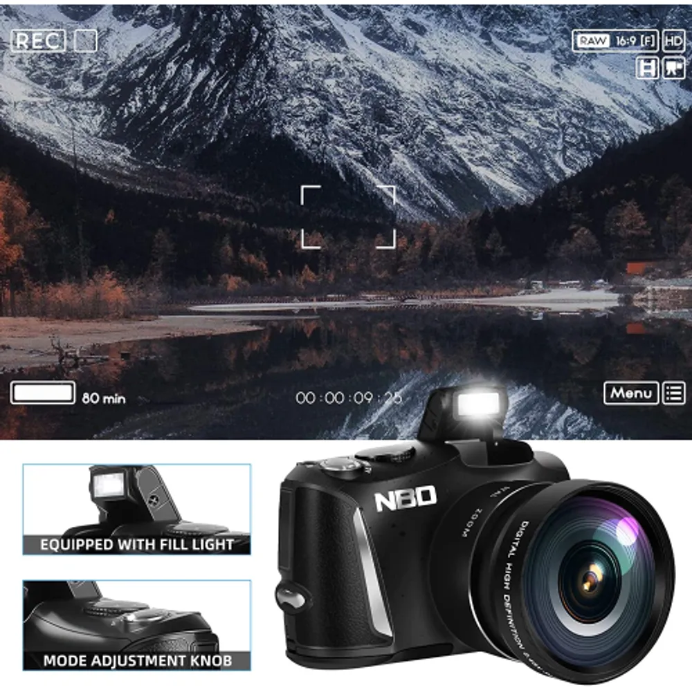 4K Digital Camera - 48MP HD Vlogging Camera with 16x Zoom, Compact for  Beginner Photography - Includes 32GB SD Card