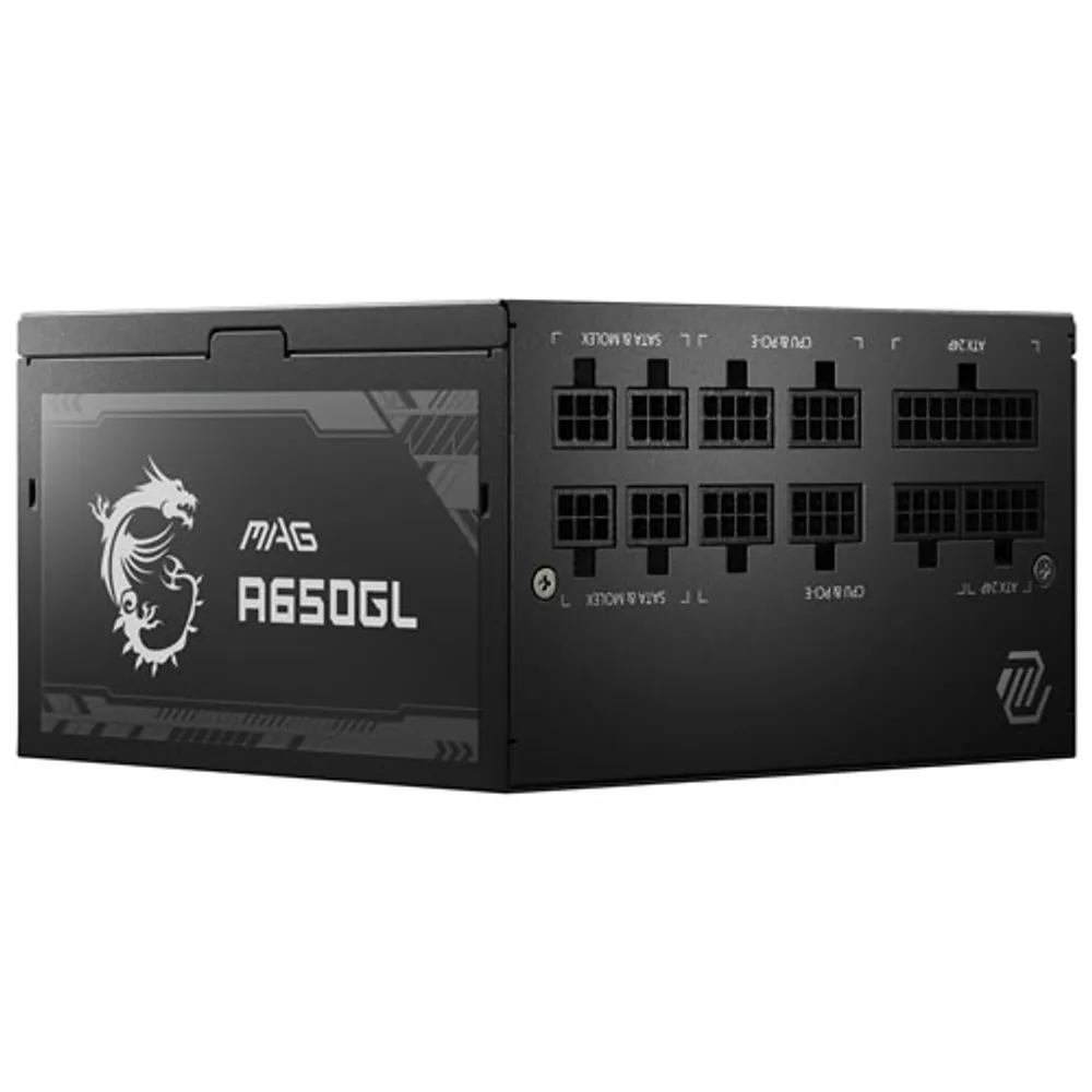 MSI Mag 80 Plus A650GL 650-Watt ATX Modular Power Supply