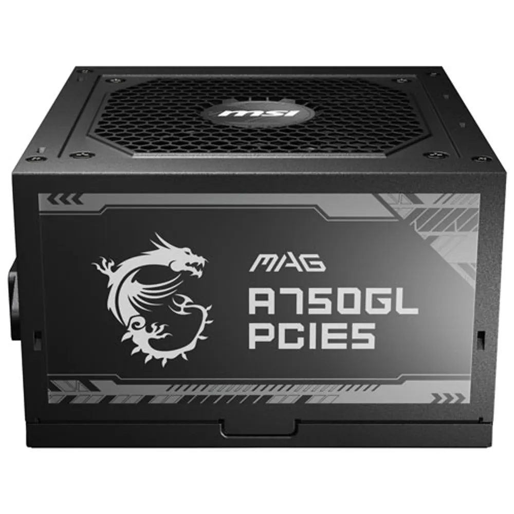 MSI MAG A750GL PCIE 5 80 Plus Gold 750W Fully Modular 12VHPWR Cable ATX 3.0 Power Supply