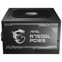 MSI MAG A750GL PCIE 5 80 Plus Gold 750W Fully Modular 12VHPWR Cable ATX 3.0 Power Supply