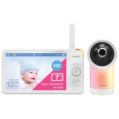 VTech 7" Video Baby Monitor with Night Light, Night Vision & Two-Way Audio (RM7766HD)