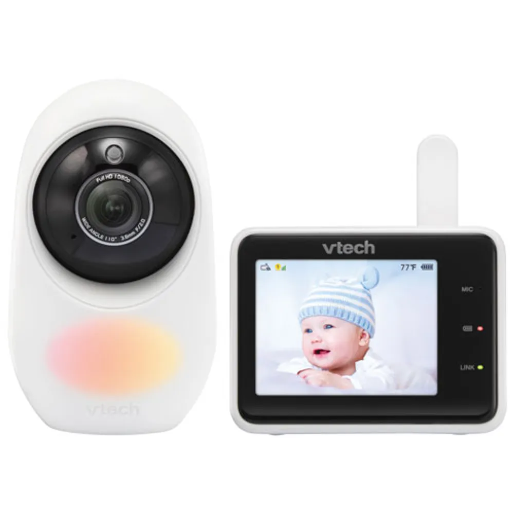 Interphone de surveillance vidéo HD Wi-Fi 2,8 po avec vision nocturne et audio bidirectionnel de VTech (RM2751)