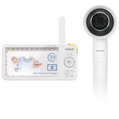 VTech 5" Wi-Fi HD Video Baby Monitor w/ Night Light, Night Vision, Two-Way Audio & Pan/Tilt (VC2105)
