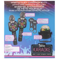 Ising Dual Wireless Karaoke Microphones with Built-In Speaker (ISK310)