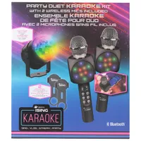 Ising Dual Wireless Karaoke Microphones with Built-In Speaker (ISK310)