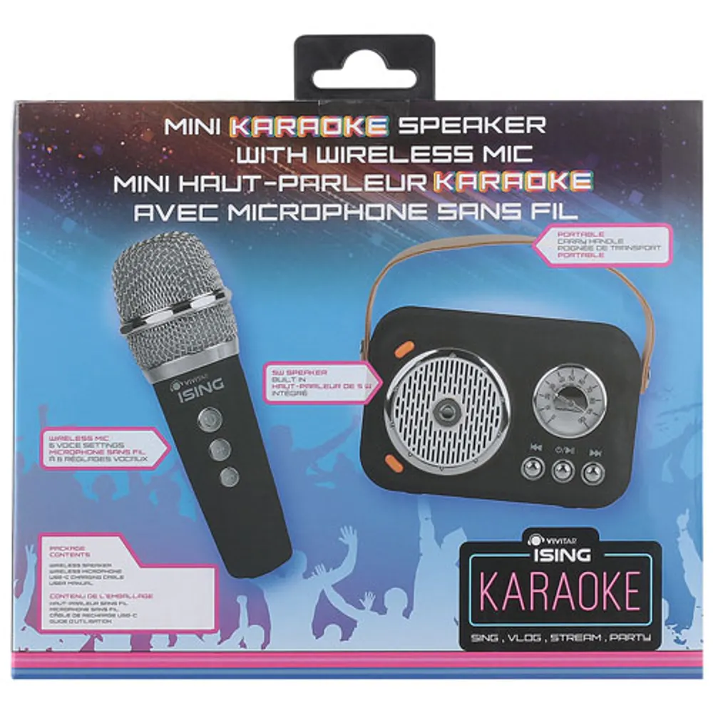 Singsation - Machine / Haut-Parleur de Karaoké Portable avec Microphon