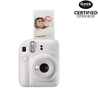 Boîte ouverte - Appareil photo instantané Instax Mini 12 de Fujifilm - Blanc argile