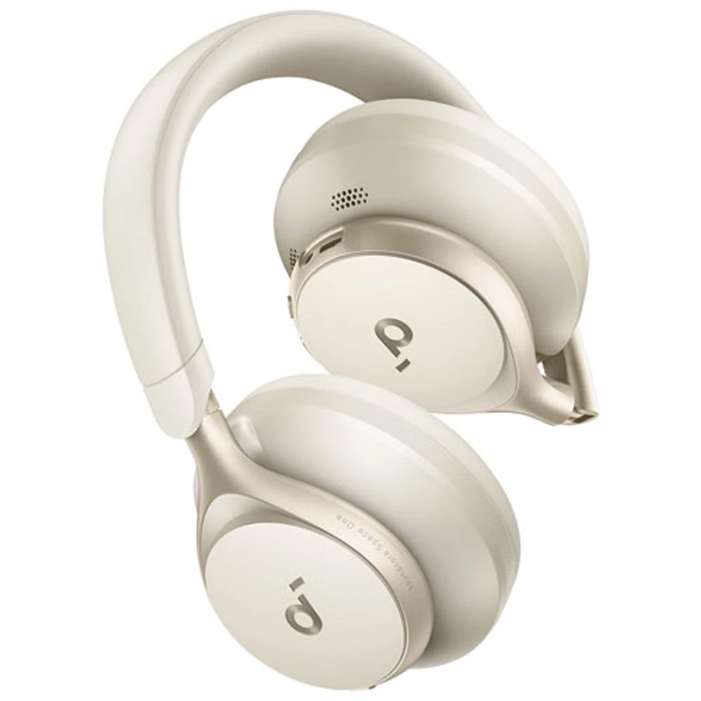 Soundcore by Anker Space One Over-Ear Sound Isolating Bluetooth Headphones - White