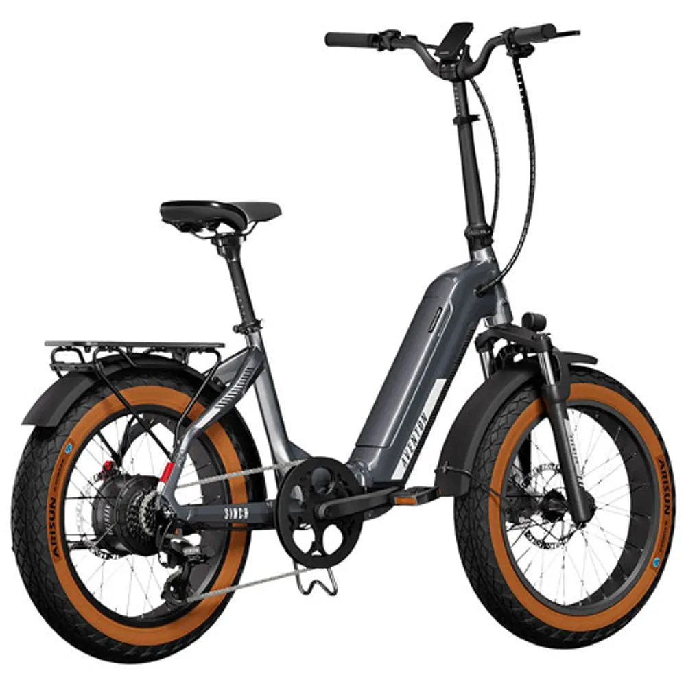 Aventon Sinch.2 500 W Electric City Bike with up to 89km Battery Range - Quick Silver