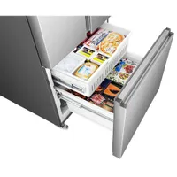 Hisense 32" 21.1 Cu. Ft. Bottom Freezer Refrigerator with Ice Dispenser (RF22B3FSE) - Stainless Steel