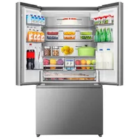 Hisense 36" 22.4 Cu. Ft. French Door Refrigerator w/ Water & Ice Dispenser (RF225C3CSEI) -Stainless Steel