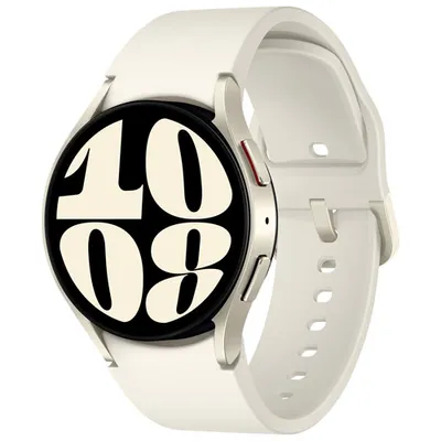 TELUS Samsung Galaxy Watch6 (GPS + LTE) 40mm Smartwatch w/ Heart Rate Monitor - Cream - Monthly Financing
