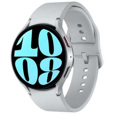 Montre intelligente LTE de 44 mm Samsung Galaxy Watch6 avec TELUS - Argenté- Financement mensuel