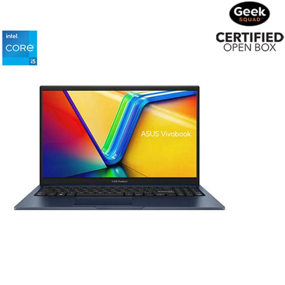 Open Box - ASUS Vivobook 15 15.6" Laptop - Quiet Blue (Intel Core i5-1235U /512GB SSD/8GB RAM/Windows 11)