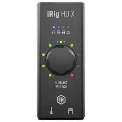 IK Multimedia iRig HD X Audio Interface for Guitar (iPhone, iPad, Mac/PC)