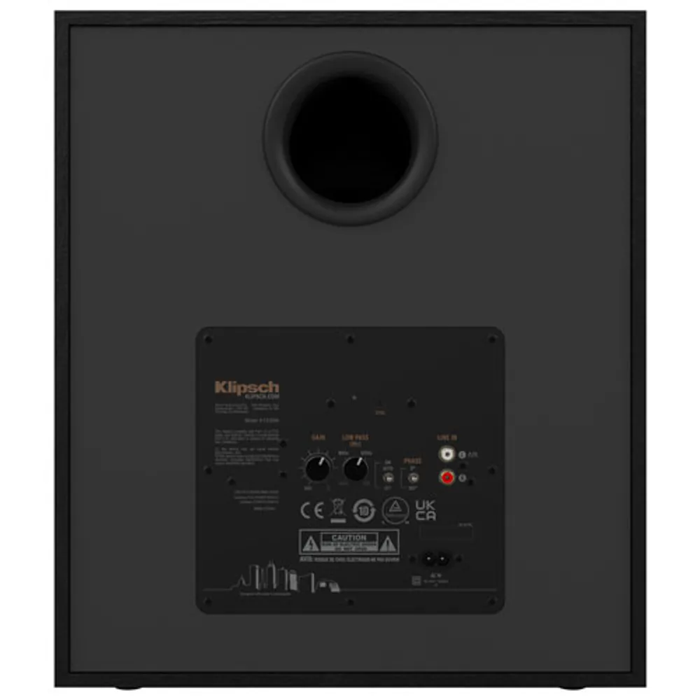 Klipsch R-120SWI Powered 12" Subwoofer - Black