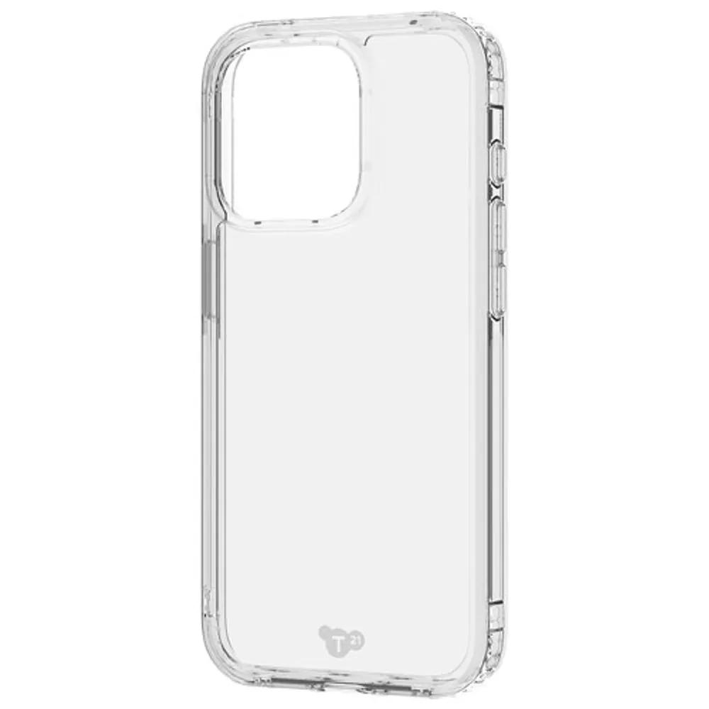 tech21 Evo Clear Fitted Hard Shell Case for iPhone 15 Pro - Clear