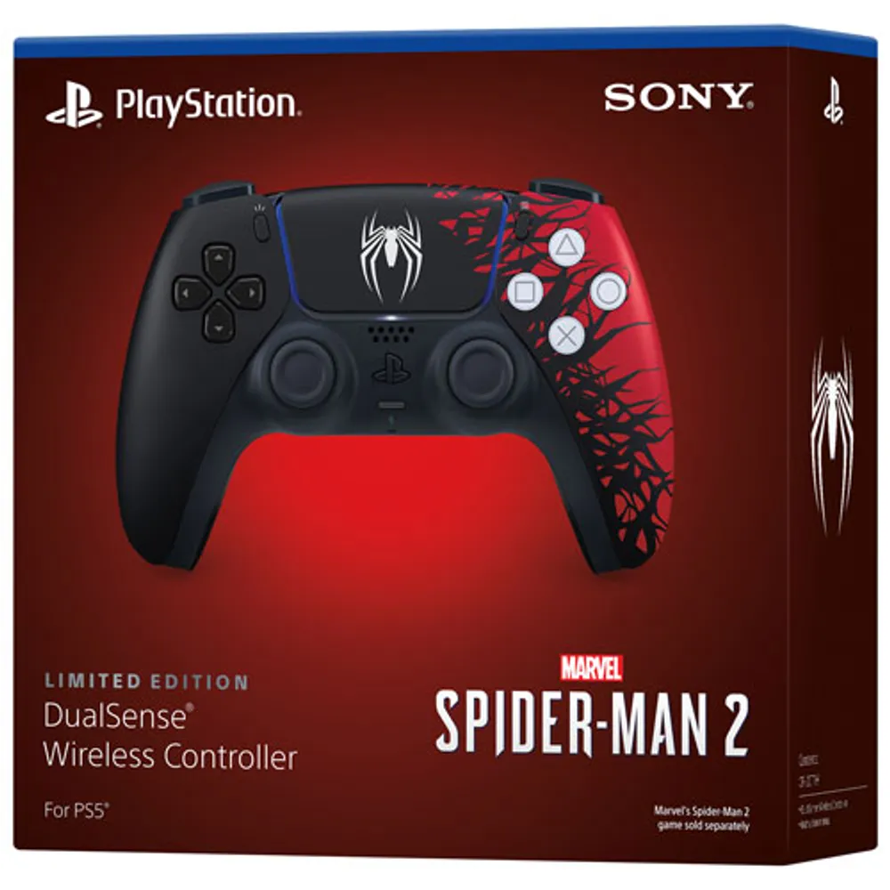 PlayStation 5 DualSense Wireless Controller - Marvel’s Spider-Man 2 Limited Edition - Black/Red