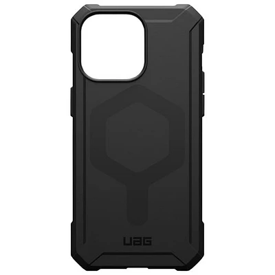 Étui souple ajusté Essential Armor d'UAG avec MagSafe pour iPhone 15 Pro Max - Noir