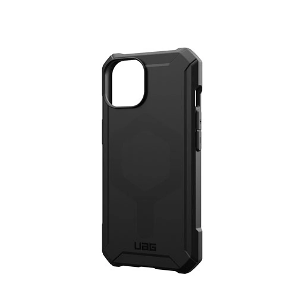 Étui souple ajusté Essential Armor d'UAG avec MagSafe pour iPhone 15/14/13 - Noir