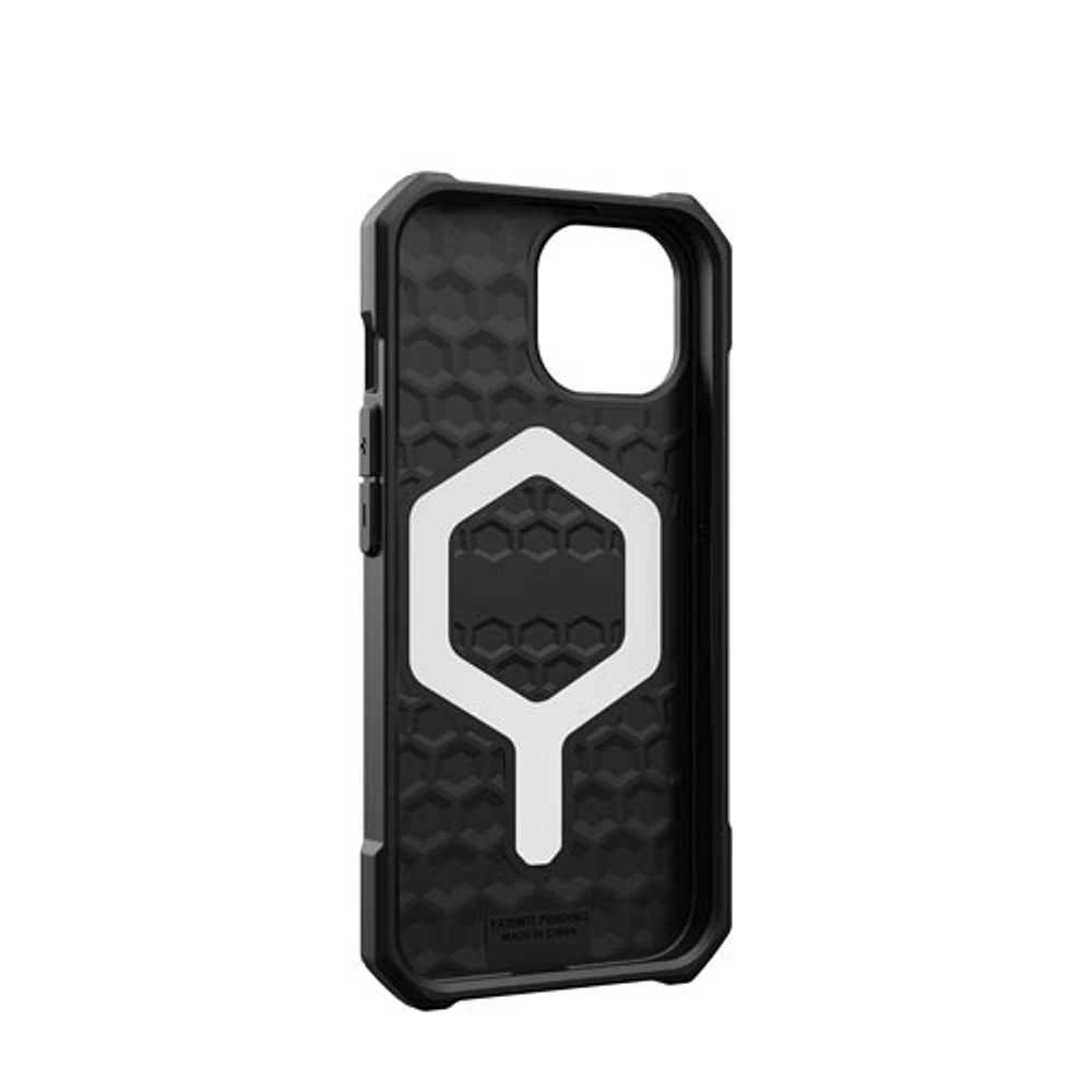 Étui souple ajusté Essential Armor d'UAG avec MagSafe pour iPhone 15/14/13 - Noir