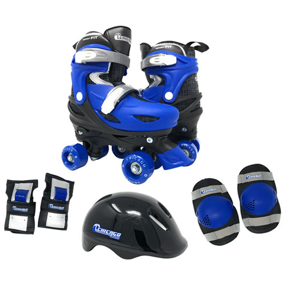 Chicago Adjustable Quad Roller Skates Combo Set