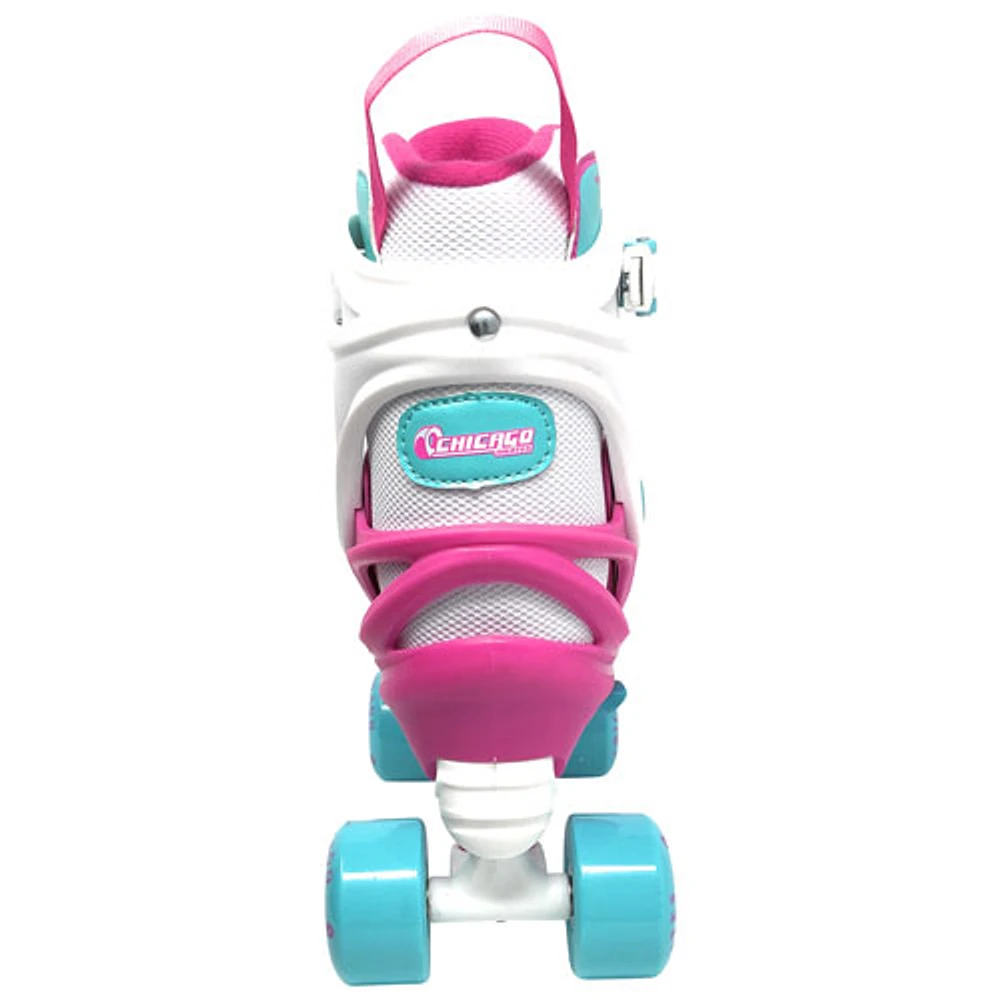 Chicago Adjustable Quad Roller Skates - Pink - Size J10-J13