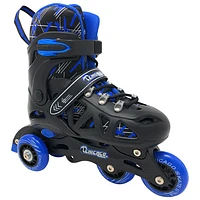 Ensemble avec patins à roues alignées d'entraînement 2-en-1 de Chicago - Bleu - Taille 1-4