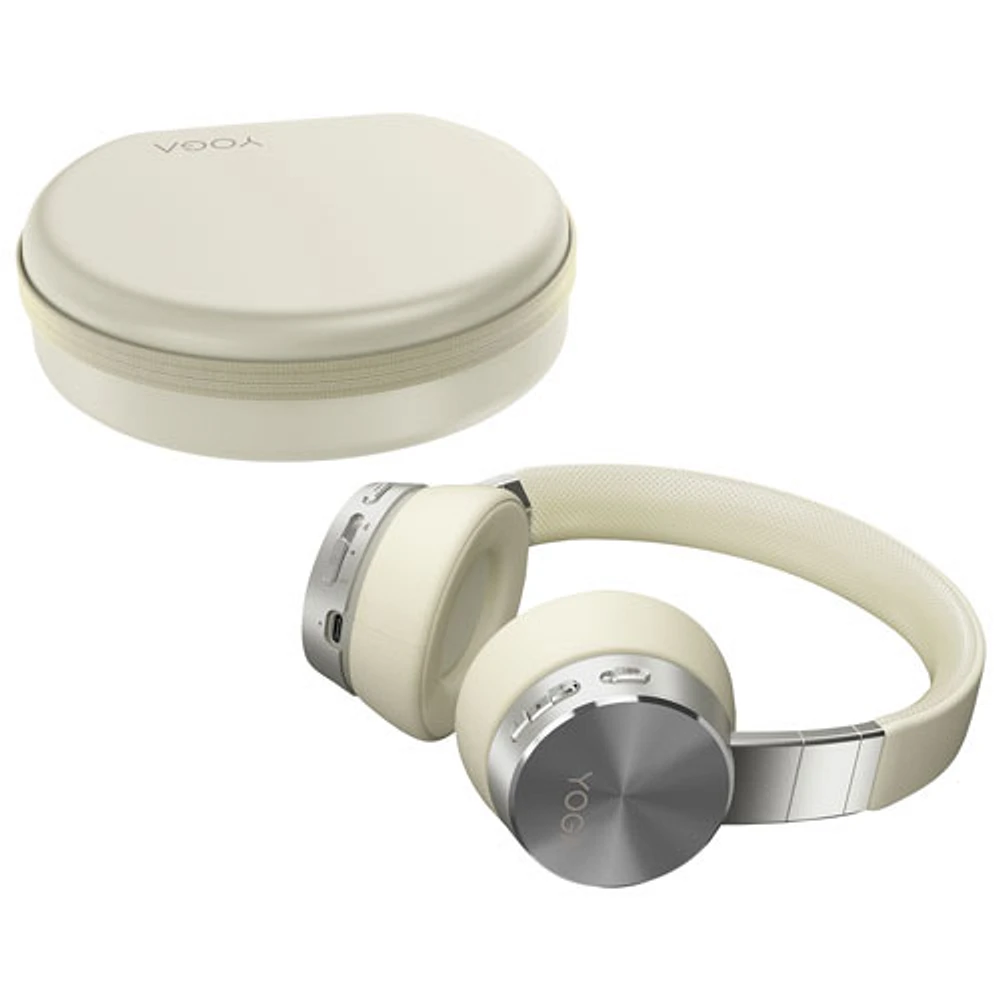Lenovo Yoga On-Ear Active Noise Cancelling Bluetooth Headphones - Mica