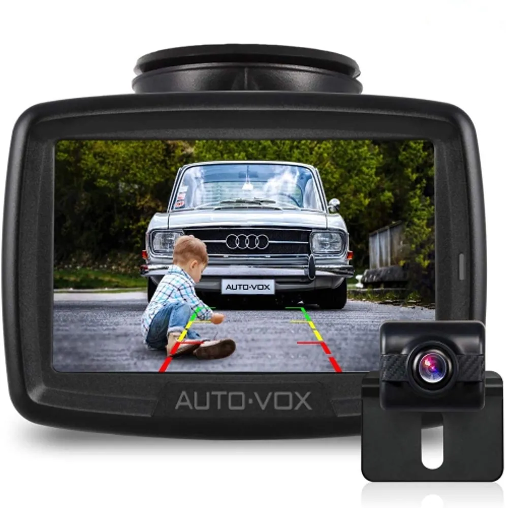 AUTO-VOX CS-2 Wireless Backup Camera with 4.3'' Monitor System, Stable  Digital Signal Waterproof Back Up Camera for Cars, Clear Night Vision  Reverse