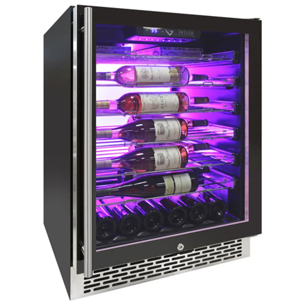 Vinturi 41-Bottle Wine Cellar (VRIW4101BL) - Black Stainless Steel