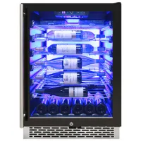 Vinturi 41-Bottle Wine Cellar (VRIW4101BL) - Black Stainless Steel