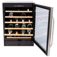 Avanti 50-Bottle Wine Cellar (WCR506) - Black Stainless Steel